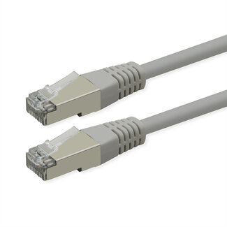 Roline ROLINE Patchkabel Cat.6 (Class E), PoE, S/FTP (PiMF), grau, 10 m