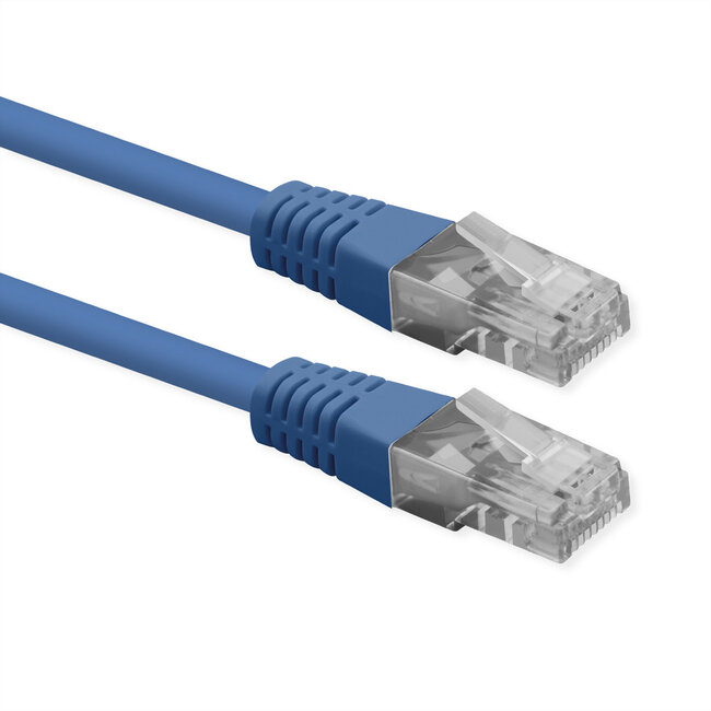 ROLINE Patchkabel Cat.6 (Class E), UTP, PoE, blau, 1,5 m