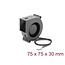 Delock Radial Fan / Blower Fan 12 V DC 75 x 75 x 30 mm with 3 pin fan connector, black
