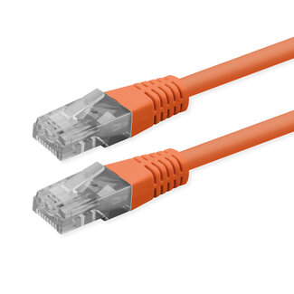 Roline ROLINE Patchkabel Cat.6 (Class E), UTP, PoE, orange, 0,3 m