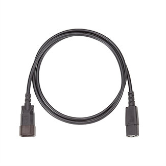 Bachmann BACHMANN Verlenging H05VV-F 3G1,0 mm², Lengte: 1,5 m, zwart C13/C14