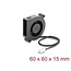 Delock Radial Fan / Blower Fan 12 V DC 60 x 60 x 15 mm with 3 pin fan connector, black