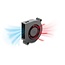 Delock Radial Fan / Blower Fan 12 V DC 60 x 60 x 15 mm with 3 pin fan connector, black