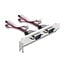 Delock M.2 Card to 8 x Serial RS-232 DB9 with Standard and Low Profile slot brackets