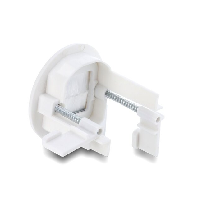 Delock Cable Bushing with brush for wall mounting / desktop mounting white