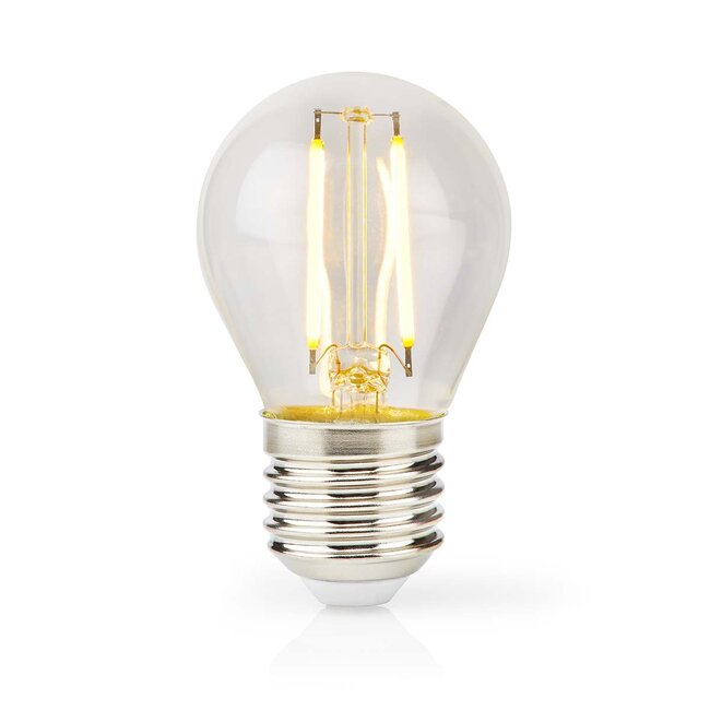 Nedis LED-filamentlamp | warm wit | dimbaar | E27 | G45 | 4,5W