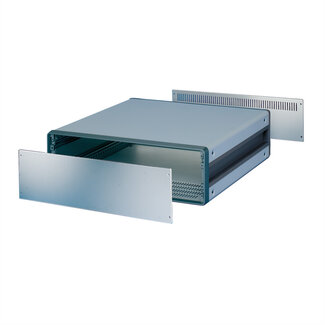 Schroff SCHROFF CompacPRO voorpaneel, 3 HE, 63 HP, 2 mm, Al, geanodiseerd, onbehandelde randen