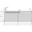 SCHROFF CompacPRO voorpaneel, 3 HE, 63 HP, 2 mm, Al, geanodiseerd, onbehandelde randen