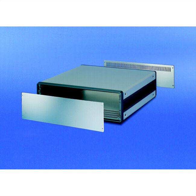 SCHROFF CompacPRO voorpaneel, 3 HE, 63 HP, 2 mm, Al, geanodiseerd, onbehandelde randen