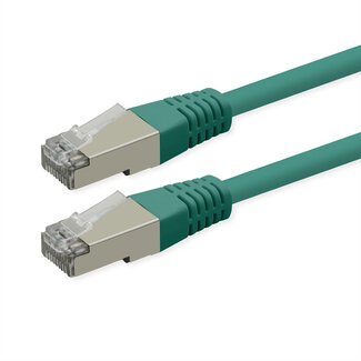 Roline ROLINE Patchkabel Cat.6 (Class E), PoE, S/FTP (PiMF), grün, 15 m