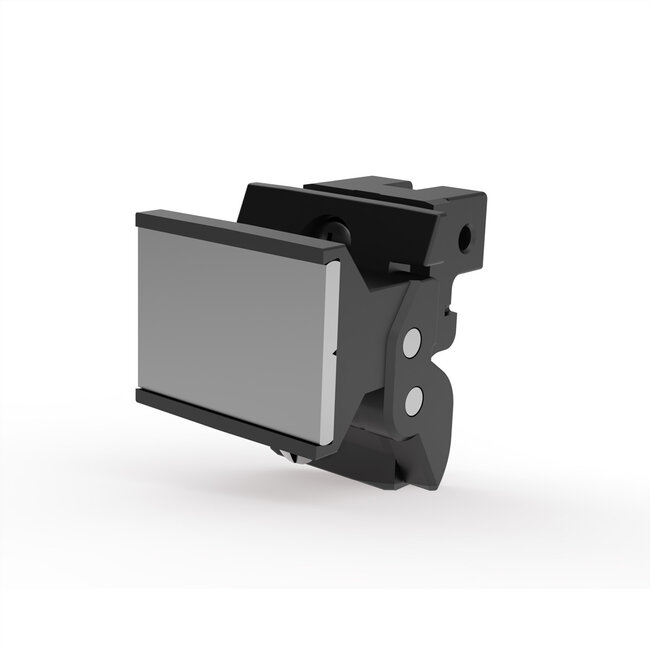 SCHROFF Handgreep trapeziumvormig, type 2, RAL 9005, zonder centreerpin