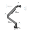 M Gas Lift Arm Samsung G7 Single Black