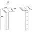M Public Display Stand Camera Holder HD Silver