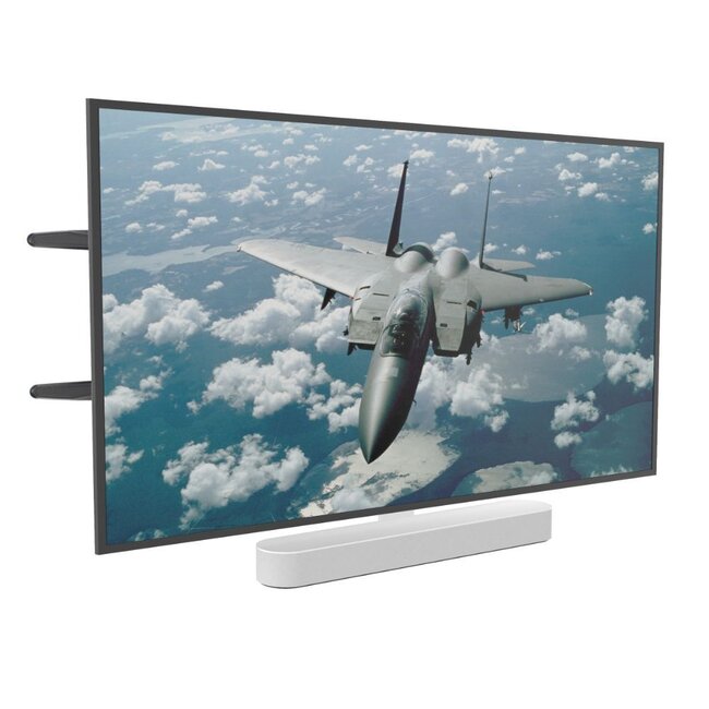 Draaibare muurbeugel met Sonos Beam frame [wit]