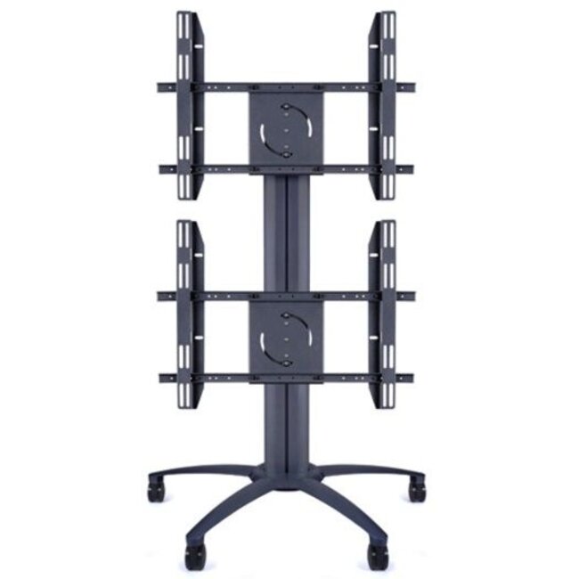 M Public Display Stand Single Screen Mount Black