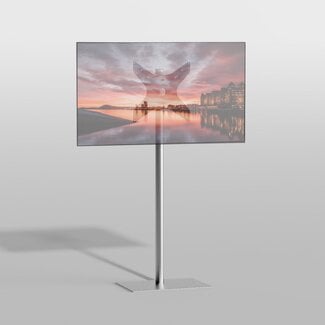Cavus Vloerstandaard SQUARE rvs 150 cm VESA 400x400