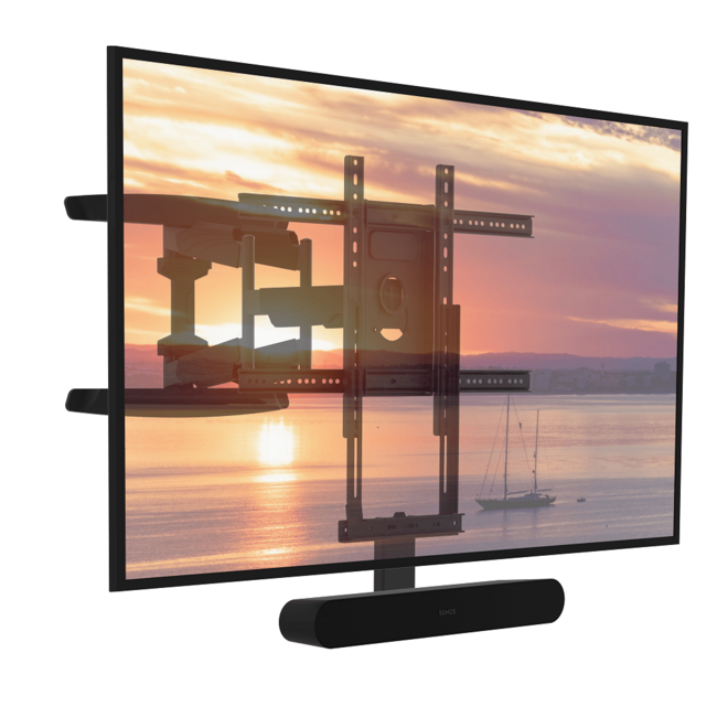 Draaibare muurbeugel met Sonos Ray Soundbar beugel voor 42 - 70 Inch Televisie