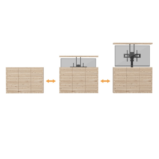 TV lift large 600x400 met app/voice control