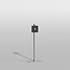 Vloerstandaard TILE rvs 120 cm VESA 200x200