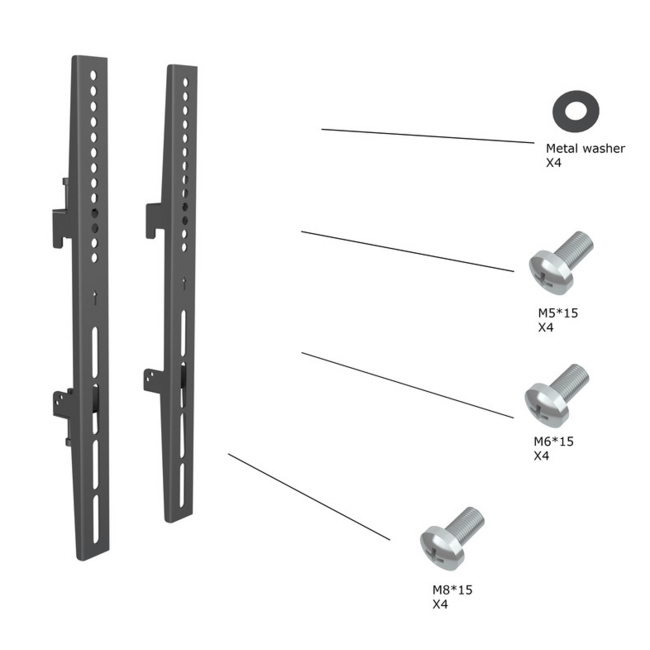 M Pro Series - Fixed Arms 400mm