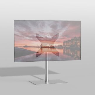 Cavus Vloerstandaard SQUARE rvs 80 cm VESA 400x400