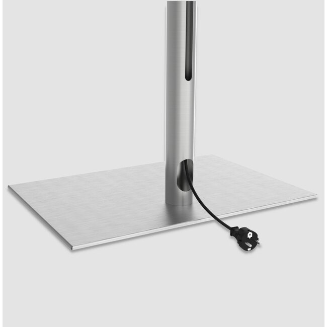 Vloerstandaard SQUARE rvs 80 cm VESA 400x200