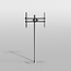 Vloerstandaard SQUARE rvs 150 cm VESA 600x400