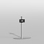 Vloerstandaard ELLIPS rvs 80 cm VESA 200x100