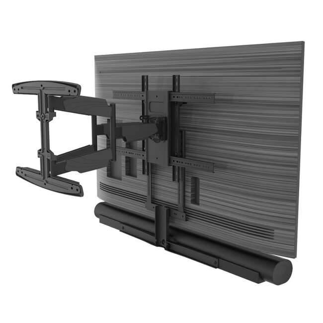 Draaibare muurbeugel met Sonos ARC(Ultra) frame [zwart]