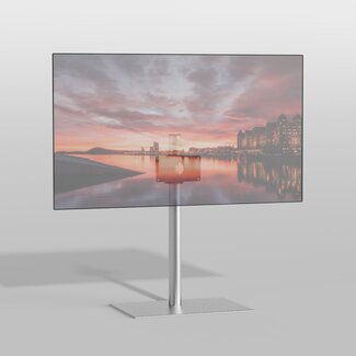 Cavus Vloerstandaard SQUARE rvs 80 cm VESA 200x100
