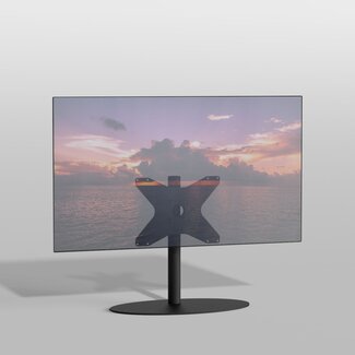 Cavus Vloerstandaard ELLIPS zwart 60 cm VESA 400x300