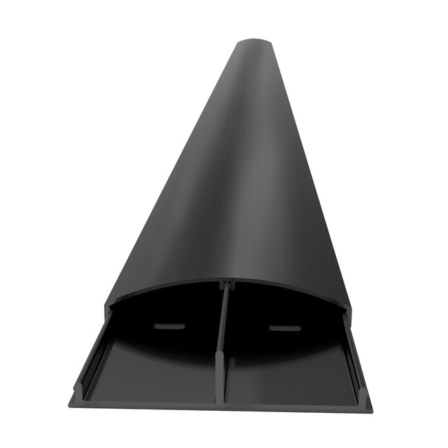 M Cable Cover SS Black 75mm W - 1600mm L