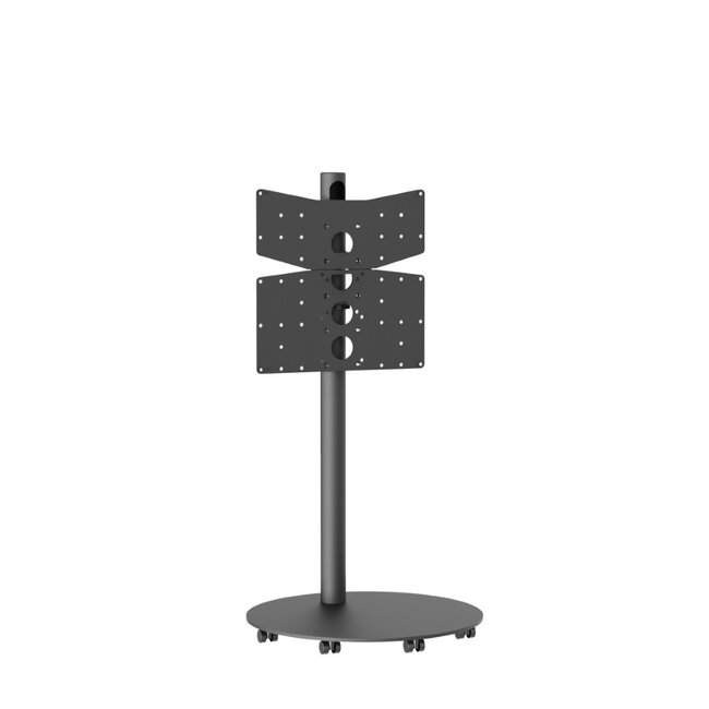 Vloerstandaard SPHERE 60 cm zwart VESA 600x400 met wielenset