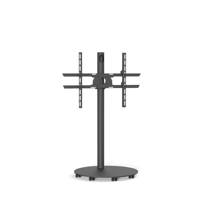 Vloerstandaard SPHERE 60 cm zwart VESA 600x400 met wielenset