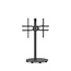 Vloerstandaard SPHERE 60 cm zwart VESA 600x400 met wielenset