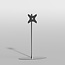 Vloerstandaard ORBIT rvs 150 cm VESA 300x300