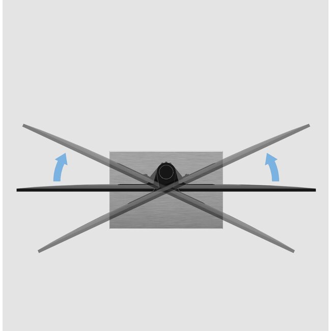 Vloerstandaard SQUARE rvs 150 cm VESA 200x200
