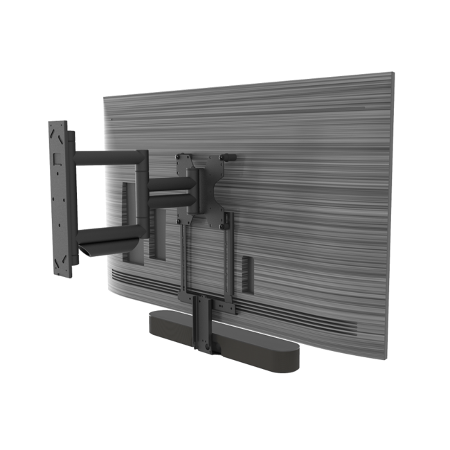 Premium draaibare muurbeugel met Sonos BEAM frame zwart