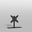 TV standaard SOLID zwart 60cm VESA 400x400