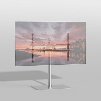 Cavus Vloerstandaard SQUARE rvs 80 cm VESA 600x400