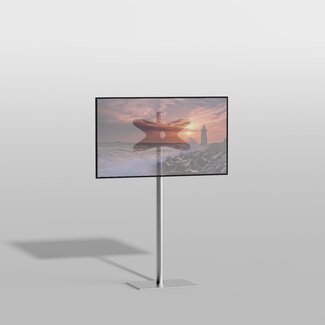 Cavus Vloerstandaard TILE rvs 120 cm VESA 400x200