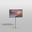 Vloerstandaard TILE rvs 120 cm VESA 400x200
