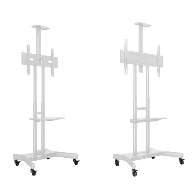 M Public Floorstand Basic 150/180 Wheelpack 4-pcs