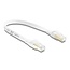 Delock RJ45 Flat Patch Cable Cat.8.1 U/FTP up to 40 Gbps 0.25 m white