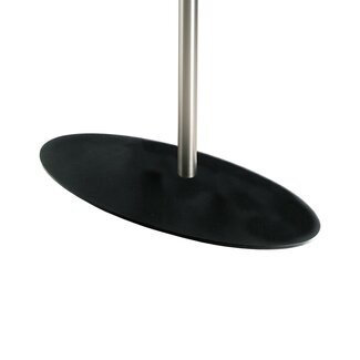 Cavus Voet 98x45cm ovaal zwart staal