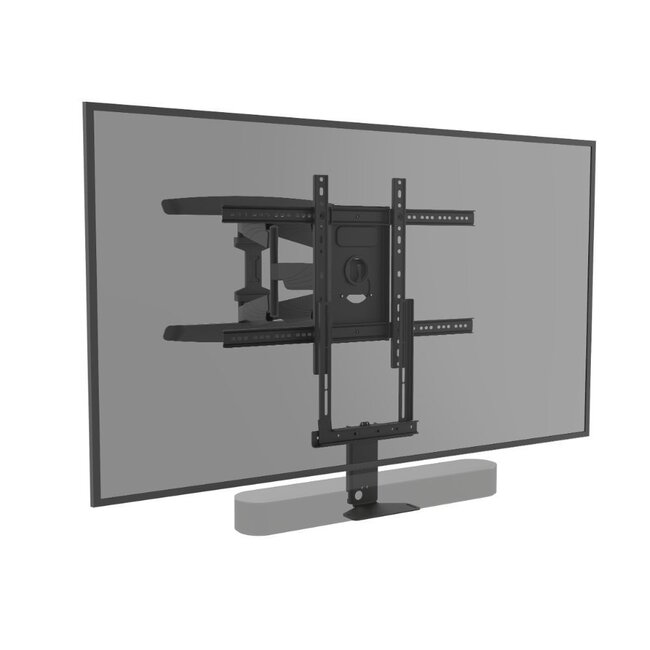 Draaibare muurbeugel met Sonos Beam frame [zwart]