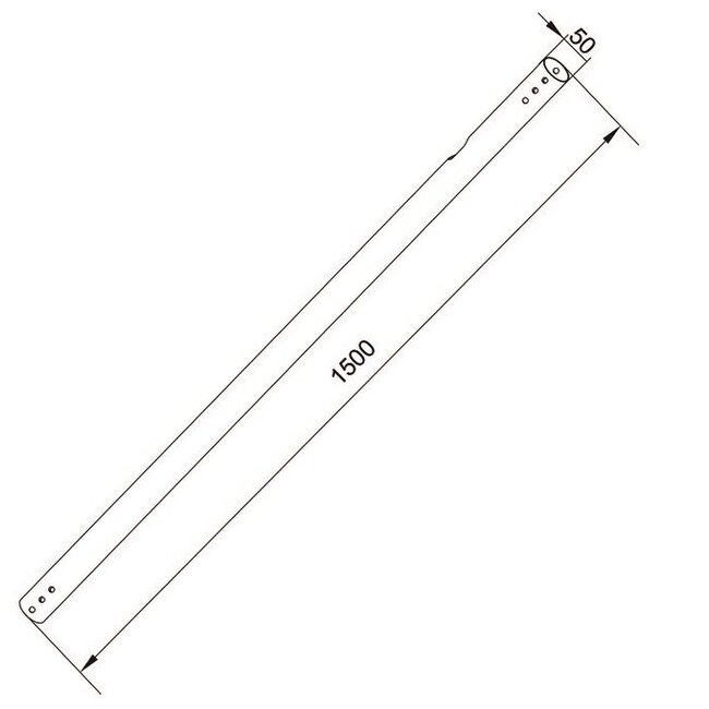 M Pro Series - Extension Pipe 1.5m Black