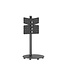 Vloerstandaard SPHERE 60 cm zwart VESA 200x200 met wielenset