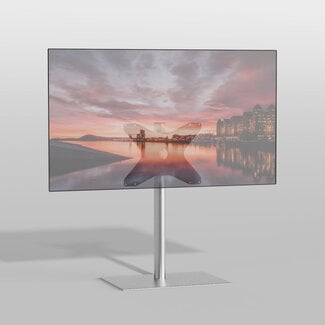 Cavus Vloerstandaard SQUARE rvs 80 cm VESA 400x300