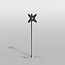 Vloerstandaard SQUARE rvs 150 cm VESA 300x300